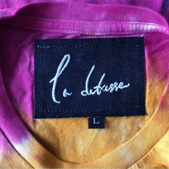 LA DETRESSE Tropical Panic Tie Dye Short Sleeve T-shirt Large - Picture 5 of 9